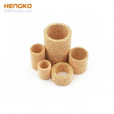 Porous sintered brass copper bronze components filter with