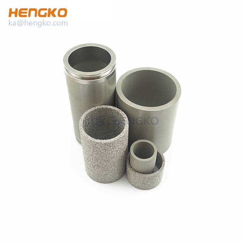 sintered stainless steel cylinder  filter  for water treatment 