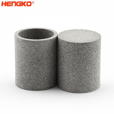 0.5 5 20 60 micron sintered porous stainless steel 316L metal cups air filters for the gas sintered in the fluidized bed