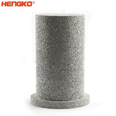 HENGKO stainless steel 316L keropos logam-udara taper cup filter nggunakake lilin ing printer 3d