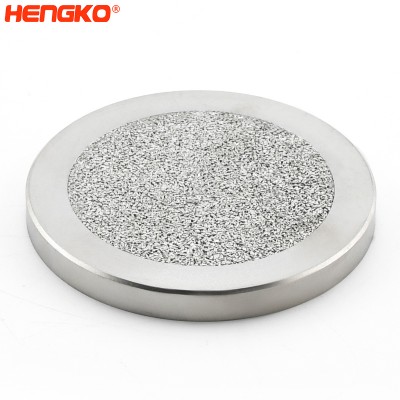Fornecedor de disco de filtro de aço inoxidável substituição mícrons pó de metal sinterizado porosidade 316L filtro de disco de aço inoxidável com anel usado para a indústria farmacêutica