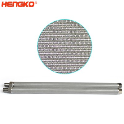 SS316 sintered micron porous metal stainless steel silter cartridge high temperature pressure air purification