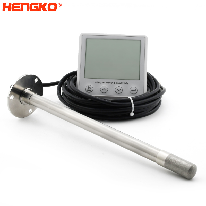 Humidtiy Sensor For Hvac -
 RS485 HT-802C High Accuracy Duct Mount Dew Point, Temperature and Humidity Transmitter with Display – HENGKO