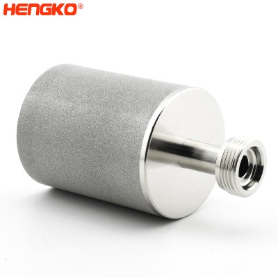 Sintered metal porous stainless steel micro inline oxygen air diffuser stone