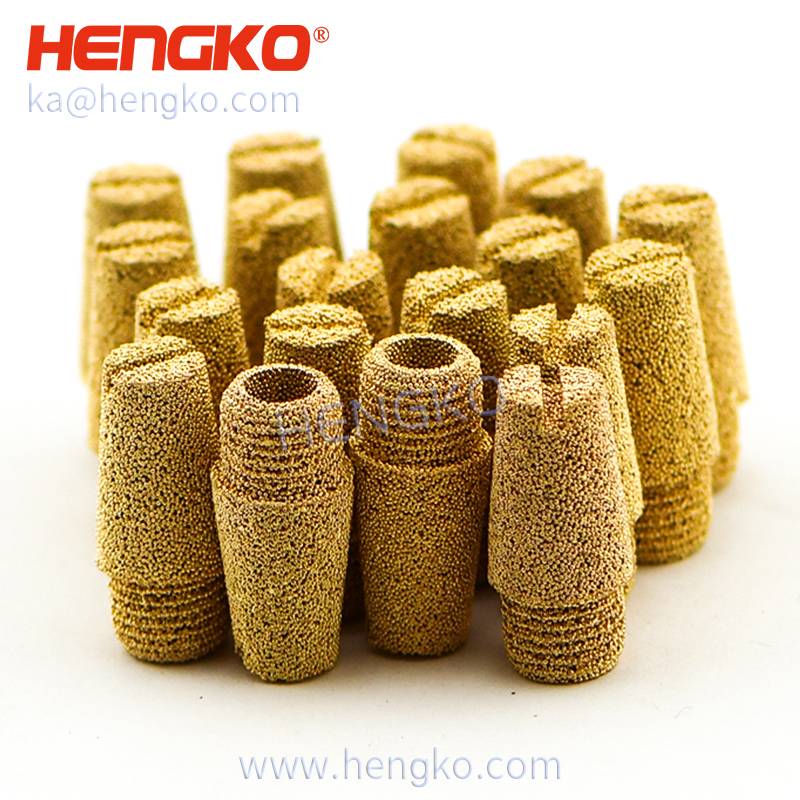 Factory source Porous Bronze -
 High quality metal sintered stainless steel Bronze industrial exhaust  Muffler Filter Noise – HENGKO