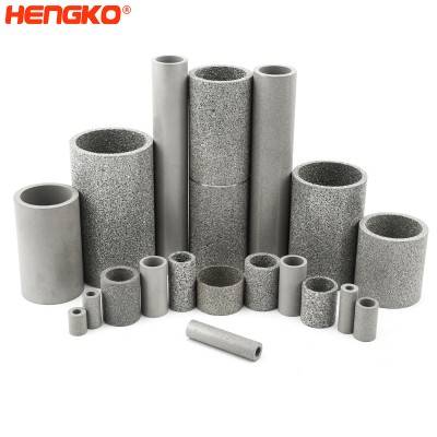 Sintered micron stainless steel porous metal filter cylinder for gas filtration