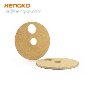Custom 35 50 microns saringan bahan bakar sintered perunggu panggantos disk Filter disc kanggo tugas abot lan industri