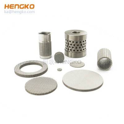 Microporous sintered stainless steel 316L porous filter cup for precision instruments