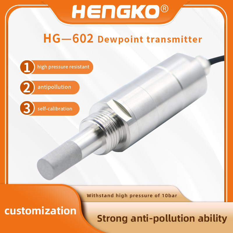 Rh Transmitter -
 HG-602 Dew Point Sensor Transmitter for Industrial Drying Processes – HENGKO