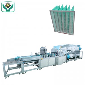 Máquina automática de fabricación de bolsas de filtro de aire