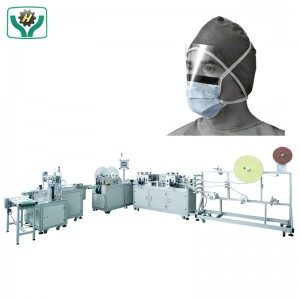 Avtomatski stroj za medicinsko zavezovanje mask za zaščitno folijo