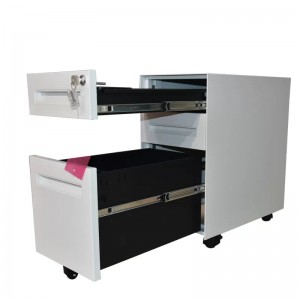 Manufacturer for China Supplier Factory Price High Quality Office Equipment Steel 3 Drawer Metal Mobile Pedestal
