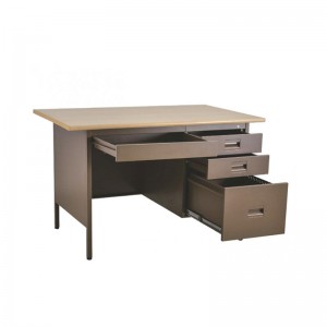 HG-094D-01 4 Drawer base stainless steel office furniture wooden desktop office computer desks