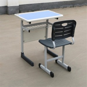 HG-A06 Säädettävät luokkatuolit Lasten koulun teräshuonekalut Työpöytä Koulupöytä