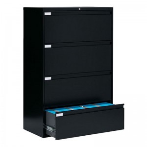 HG-006-A-4D Opisina Muwebles Lockable lateral metal 4 drawer nagbitay filing cabinet
