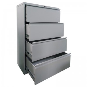 HG-006-A-4D Opisina Muwebles Lockable lateral metal 4 drawer nagbitay filing cabinet