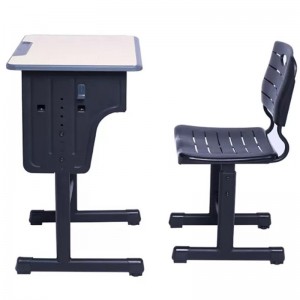 HG-J18 Escriptoris i cadira ajustables Mobles d'acer per a l'aula Taula infantil de metall Mobles escolars d'acer Taulells