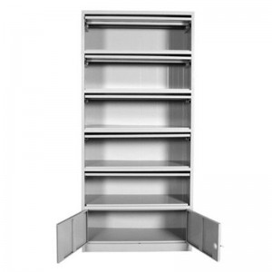 HG-420C Schola Furniture Library Bookshelf Iron Metal Single Sided Bookshelf Steel Bookcases