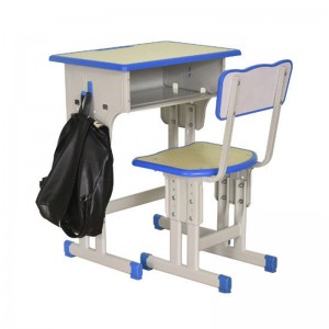 HG-D20 כיתה מתכוונן מושב יחיד כיסא שולחן בית ספר ריהוט משומש כיתת בית ספר באיכות גבוהה