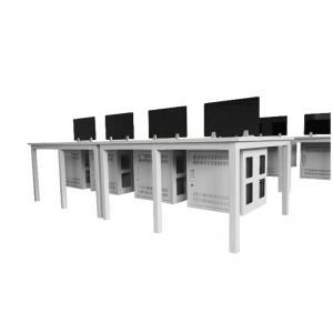 HG-B01-D14 Skräddarsydda moderna kontorsmöbler i stål för stationära datorer