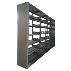 HG-049 stalen boekenplank in schoolbibliotheek stalen meubelen metaal Boekenkasten schoolmeubelen ijzeren boekenrek
