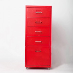 HG-5 gaya Korea kd struktur lima drawers kabinet gudang handapeun meja kantor