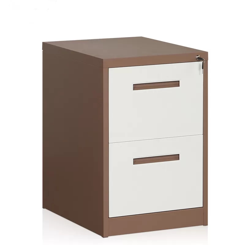 Manufactur standard White File Cabinet With Gold Handles - HG-001-A-2D-01AL Modern design steel 2-drawer lateral filing cabinet – Hongguang