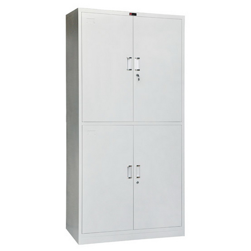 Good Quality Metal Cupboard Near Me - HG-009 Swing 4 Door Metal Cupboard / Knock Down Double-Tier Steel Storage Cabinet – Hongguang