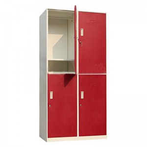 HG-021D-09 4 Doors Steel Line Furniture D450mm Clothes Storage Locker