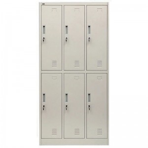 HG-026D-05 Индивидуальный дизайн стальной линии мебели металлический шкафчик 6 дверей для спортзала стальной коммерческий шкафчик для хранения одежды