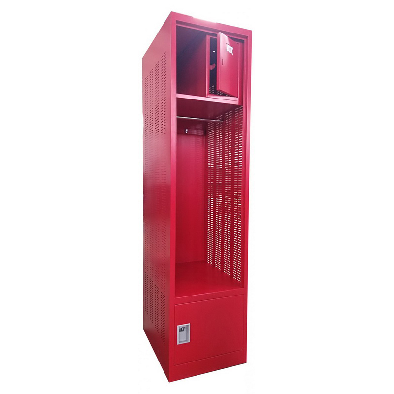 Discount wholesale Metal Athletic Lockers - HG-030O Cheap Steel  Office Lockable Locker Single Door Safe No Screws Staff Locker – Hongguang