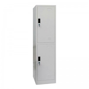 HG-031D ຕູ້ເສື້ອຜ້າເຫຼັກ locker ສອງປະຕູ