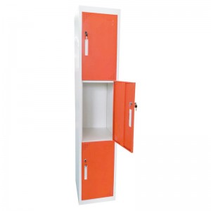 HG-032L guarda-roupa de quarto de aço de 3 portas móveis para casa armário de roupas armário de aço móveis de metal