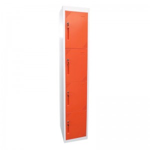 HG-033L 4 door steel metal locker for gym or swimming pool/cheap wardrobe clothes cabinet for changing room