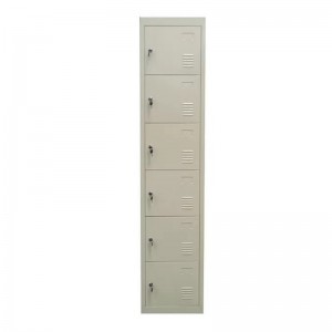HG-034E Metal Six Door Lockers In Storage Steel Cabinet Easy Assemble For Office School