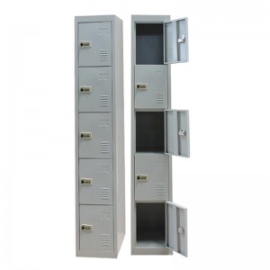HG-034MM Billigt 5-dörrars kodlås garderobsskåp/tygskåp garderob/billigt skafferiskåp