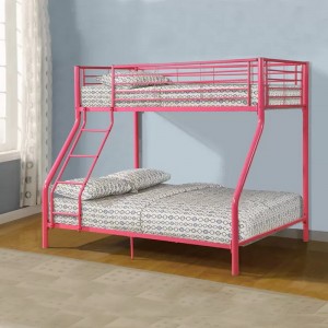 घरेलू उपयोग के बेडरूम बेड के लिए HG-063 चिल्ड्रन मेटल बंक बेड किड्स स्टील स्कूल फर्नीचर बंक बेड फ्रेम