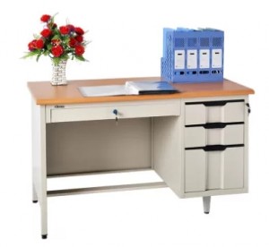 HG-094 3 د دراز فولادو دفتر فرنیچر فلزي فولادو څو کاري ذخیره میز