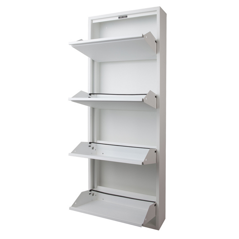 High definition Metal Locker Cupboard - HG-4D 4 layer steel storage shoe cabinet design modern  – Hongguang