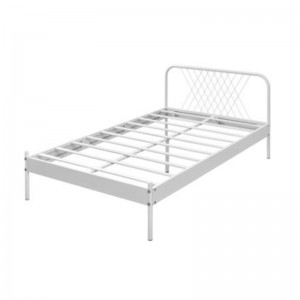 HG-60 Bedroom Metal Furniture Steel Single Bed Frame Cold-Rolled Steel Frames Alone Easy Assembly Dormitory Bed