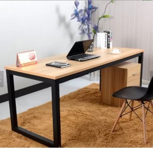 HG-B01-D11 Moda tasarımı basit çelik ofis mobilyaları özel çok renkli masa