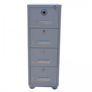 HG-FP-13 Универзална метална 4 фиока Огноотпорна шкафче за поднесување Канцеларија Важно Кабинет за складирање датотеки