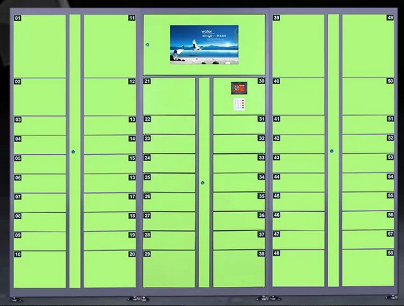 professional factory for 2 Tier Metal Lockers - HG-KDG-20D Intelligent Automated Parcel Lockers Ads Screen Smart Package Lockers – Hongguang