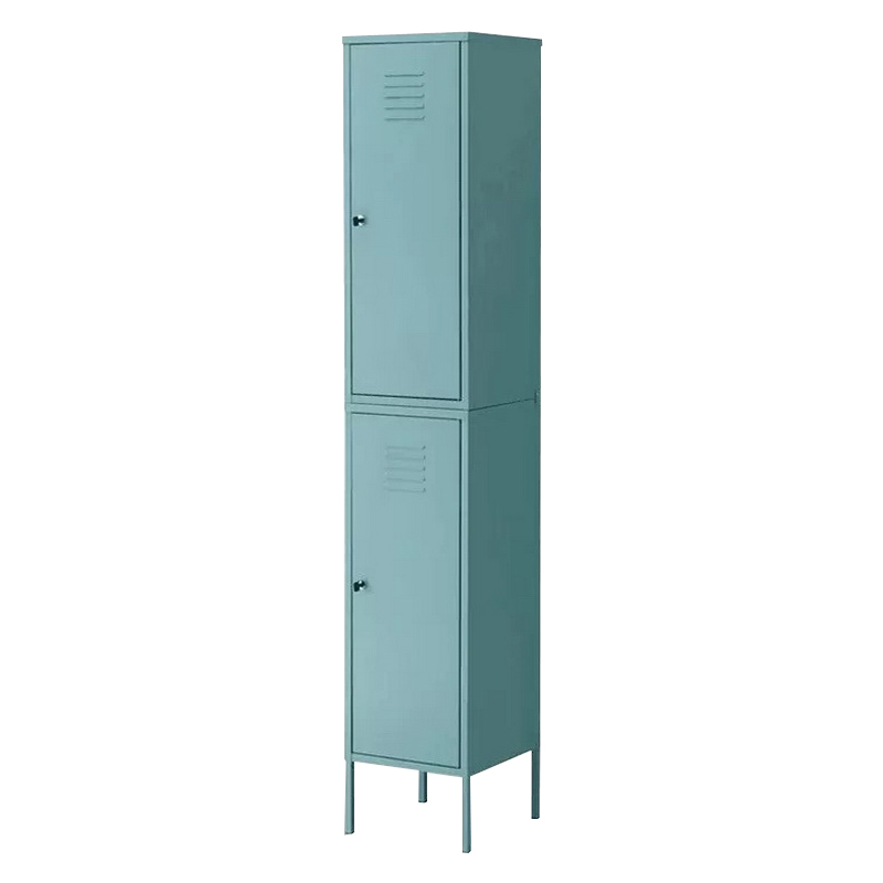 Online Exporter Blue Metal Locker - HG-L032 two door locker steel wardrobe with legs – Hongguang