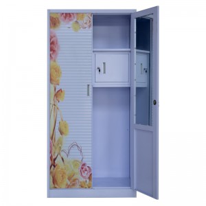 HG-P04 Enostavna jeklena omara z dvojnimi vrati za dnevno sobo s toplotnim prenosom
