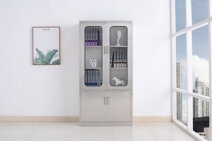 HG-SS010 Stainless Steel Cupboard Sa Storage Medicine Cabinet na May Drawer Para sa Ospital