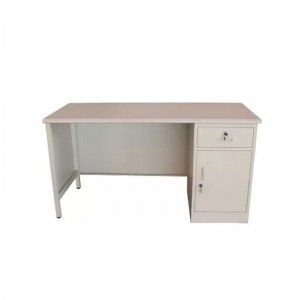 HG-B01-D9 Escritorio de mobles de oficina de aceiro simple con 1 caixón gris claro de alta calidade