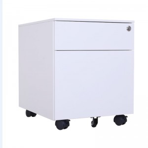 HG-B09-3 mobile pedestal/Metal 2 drawer locking file cabinet with wheels