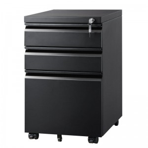 HG-059B-03 High quality anti-dumping device 3 drawers pedestal metal metal office furniture file cabinet