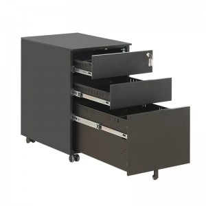HG-B09 Mobili per ufficio colorati per armadio di archiviazione in metallo per archiviazione cassetti A4 Piedistallo mobile